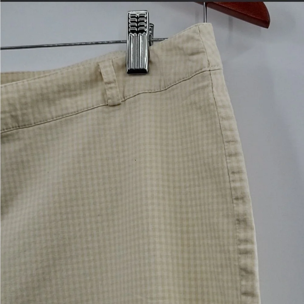 Vintage! Briggs New York Light Yellow checker pants size 12P